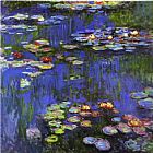 Claude Monet Famous Paintings - Water-Lilies 1914